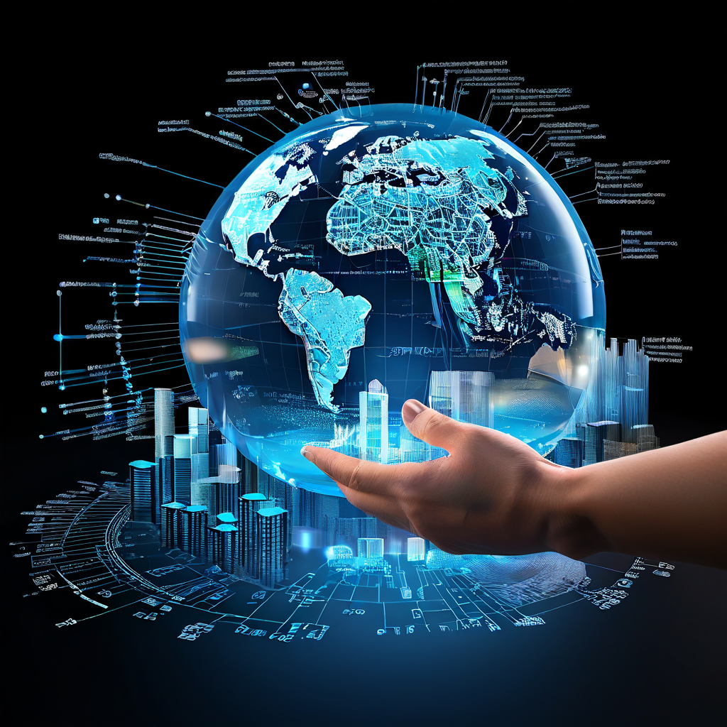 글로벌 금융 시스템에서 결제 결과와 운영 자금 유동성 차트를 조정하는 기어를 투명한 지구본과 규제 네트워크가 함께 보여주는 개념적 이미지입니다.