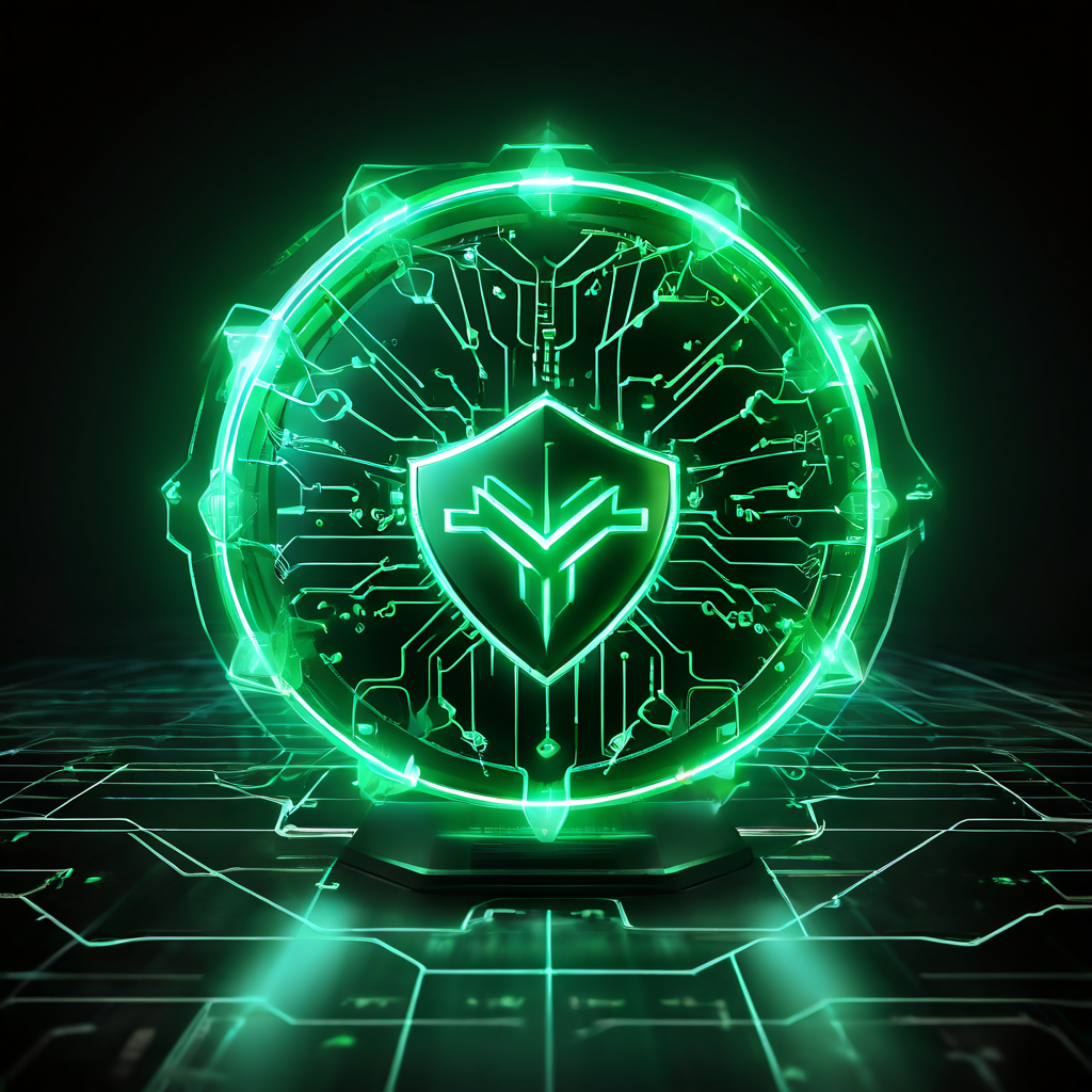 안정성과 신뢰성을 상징하는 방패 아이콘이 빛나는 상호 연결된 네트워크 시스템 중심에 위치하며, 가용성 향상과 긍정적 성과를 나타내는 녹색 상승 화살표와 체크 표시가 배경을 수놓고 있습니다.