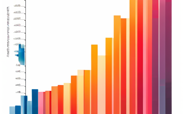 데이터 시각화에서 왜곡을 보여주는 교묘하게 조작된 Y축의 막대 그래프가 데이터 포인트 간 미미한 차이를 시각적으로 과장하여 표현하고 있습니다.