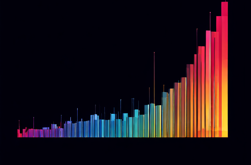 통계 데이터를 왜곡하여 특정 항목의 값을 과장되게 보여주는 오해의 소지가 있는 막대그래프로, 시각적 속임수를 경계해야 함을 설명하는 이미지입니다.