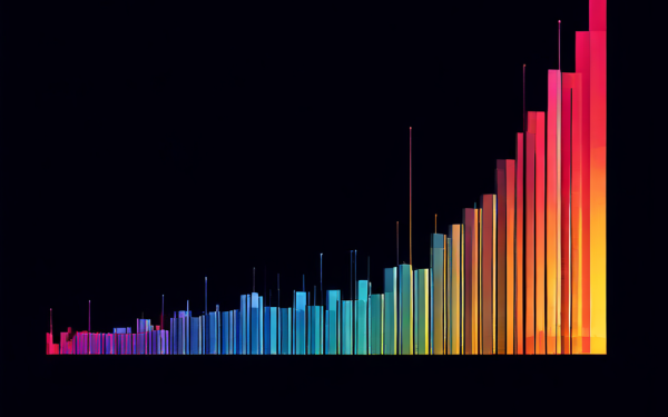 통계 데이터를 왜곡하여 특정 항목의 값을 과장되게 보여주는 오해의 소지가 있는 막대그래프로, 시각적 속임수를 경계해야 함을 설명하는 이미지입니다.