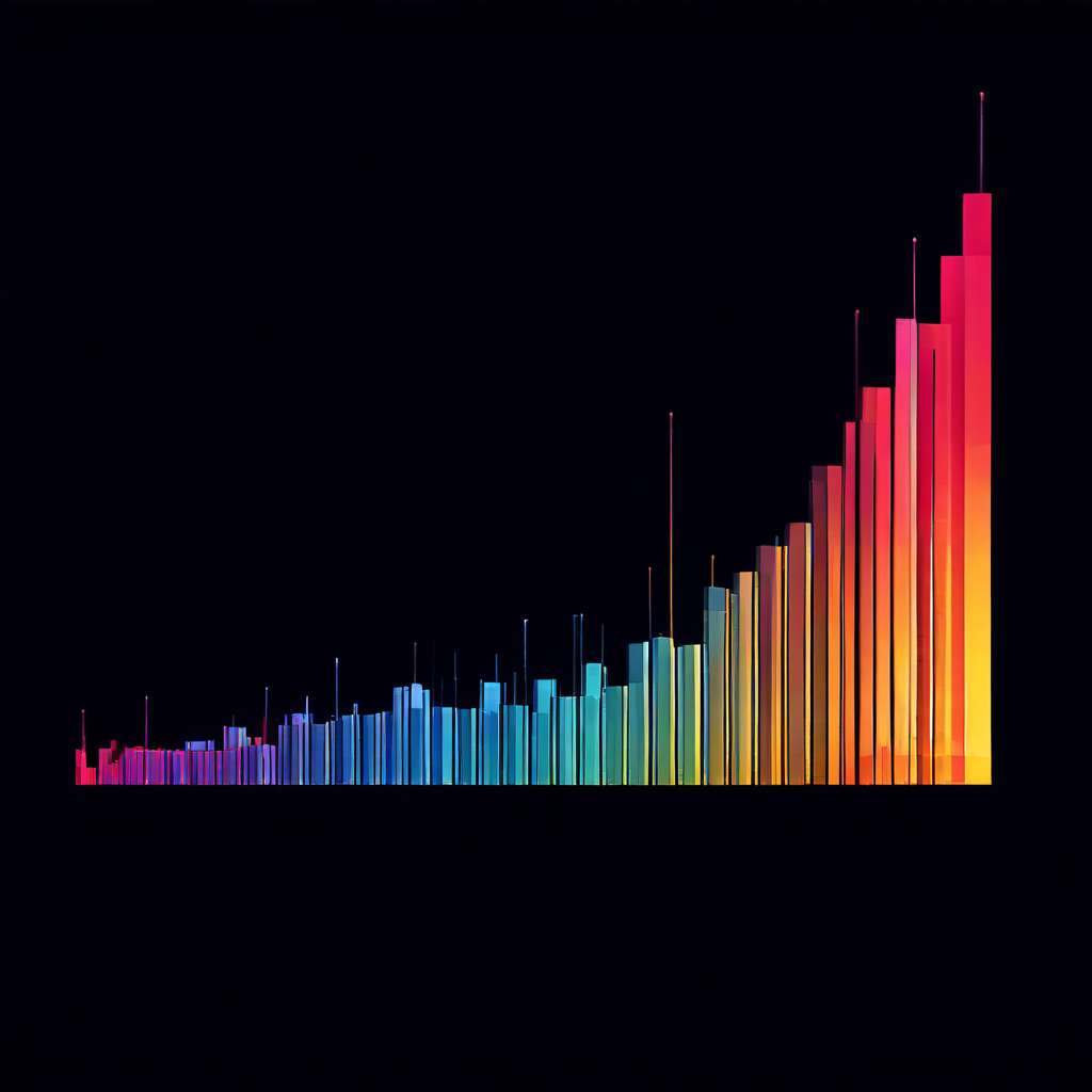 통계 데이터를 왜곡하여 특정 항목의 값을 과장되게 보여주는 오해의 소지가 있는 막대그래프로, 시각적 속임수를 경계해야 함을 설명하는 이미지입니다.