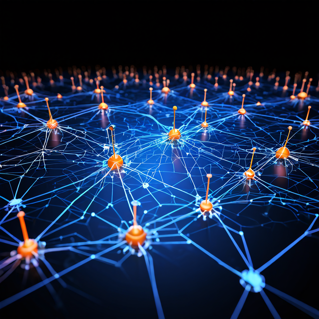 단일 장애점이 제거된 강력한 네트워크 구조를 시각화한 이미지로, 중심 노드가 무너져도 다른 노드들은 서로 연결된 상태를 유지하며 시스템의 견고함을 보여줍니다.