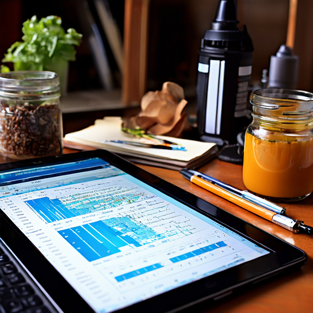 Hands holding a smartphone and a tablet side by side, with a photo editing interface visible on the tablet screen but the same pho