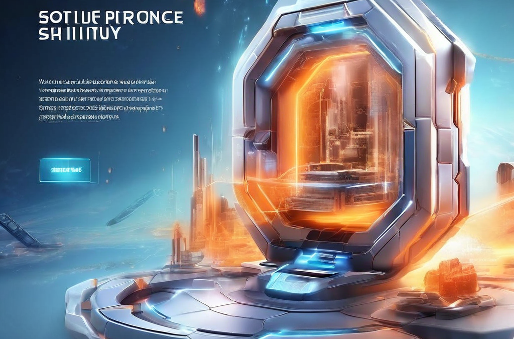 Close-up digital interface with layered glow and data paths showing the provider lobby where swiping navigation changes appear...